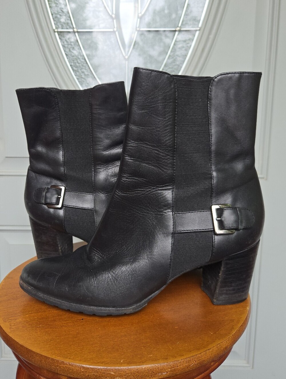Cole Haan Black Leather Ankle Booties